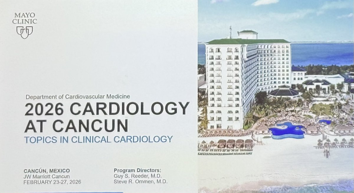MayoClinicCVS's tweet photo. Wrapping up a successful Cardiology at Cancun conference w/K. Greason, MD presenting on Advances in Cardiac Surgery &amp; leading cardiology experts sharing valuable insights during the Valvular Heart Disease session! @MayoClinicCV https://t.co/yyYWH4toLm