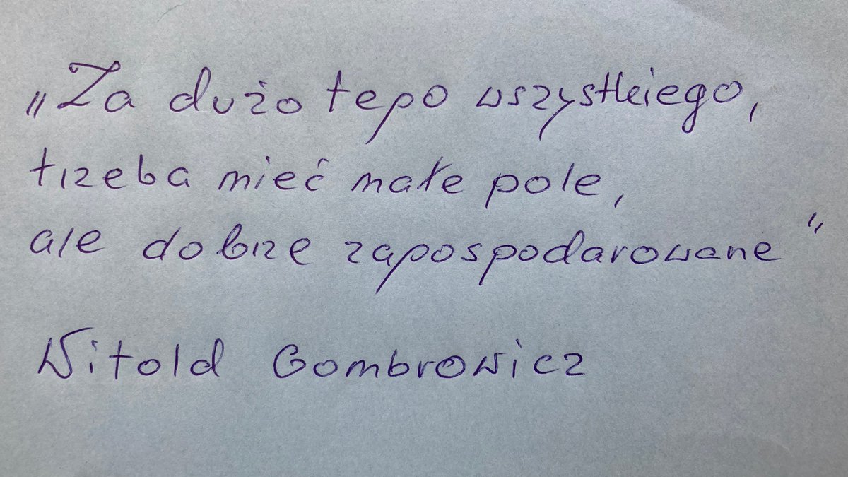 MachuraJerzy's tweet image. #Motto #cytat #WitoldGombrowicz  #portalX  #filozofia
