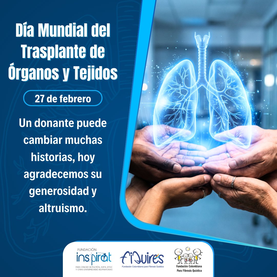 El Día Mundial del #TrasplanteDeÓrganosYTejidos es una fecha para reconocer el valor de quienes, a través de un acto solidario, hacen posible nuevas oportunidades de vida
Celebramos la cultura de la donación, la ciencia que lo hace posible y la humanidad que la impulsa
🤗
