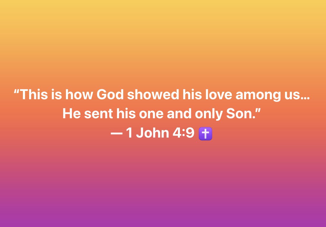 He gave us HIS ONLY SON. #FaithTalk995