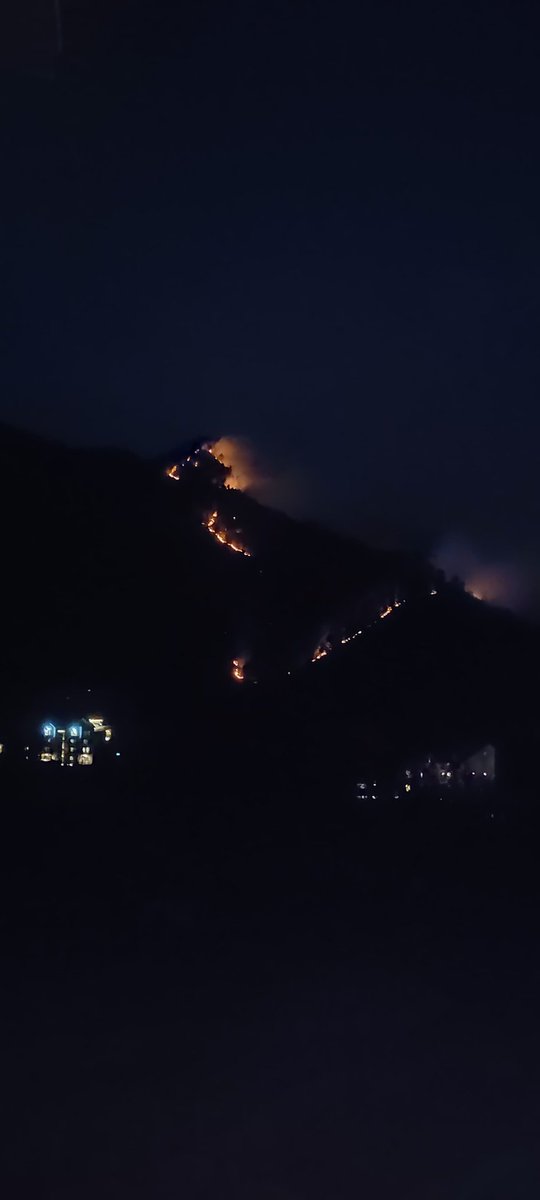 KashmirLife's tweet photo. Pahalgam Forest Fire
Massive #forestfire breaks out in #AwooraLaddi, Wildlife Block #Overa #Pahalgam, causing severe damage to forest cover and wildlife habitat. Urgent, coordinated action is needed to contain the blaze and prevent further loss. See photos by Shah Imran. https://t.co/4L9ZwChBdu