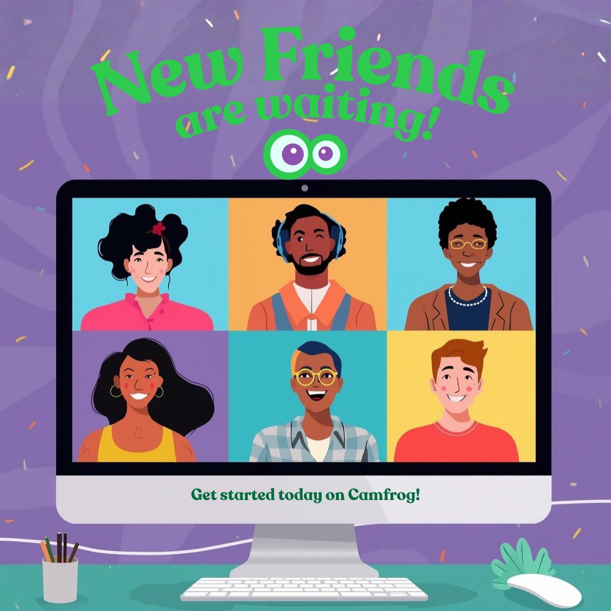 camfrog's tweet image. Ready to make awesome new connections? Join Camfrog today and start meeting amazing friends from all over! 🐸✨ #Camfrog #NewFriends #DownloadNow #Join