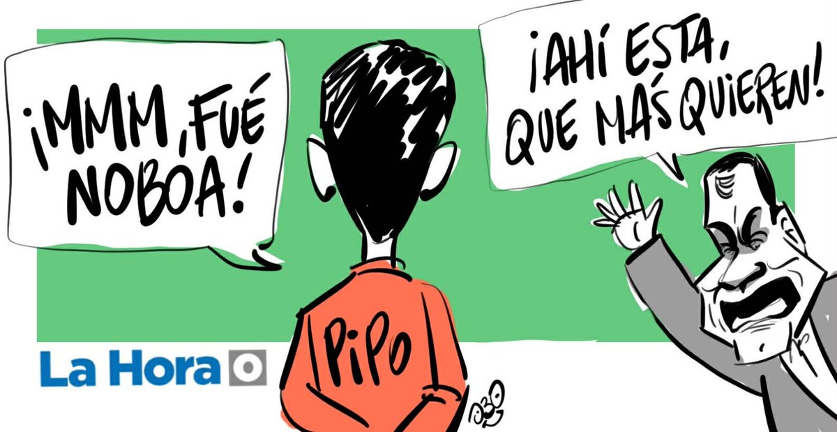 Desde las declaraciones de alias Pipo sobre el asesinato de Fernando Villavicencio 🗣️ reporta LA HORA en su #caricatura del día.