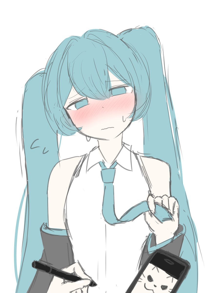 ミクさんに落書き