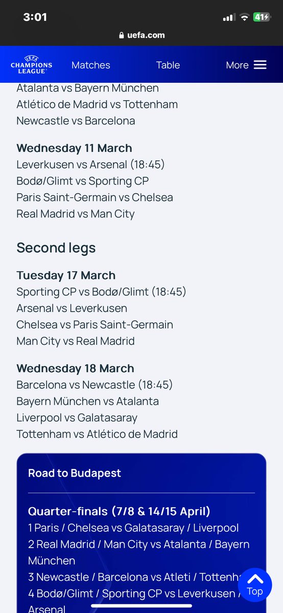 Uefa website saying arsenal playing the tuesday, so are game will defo move.