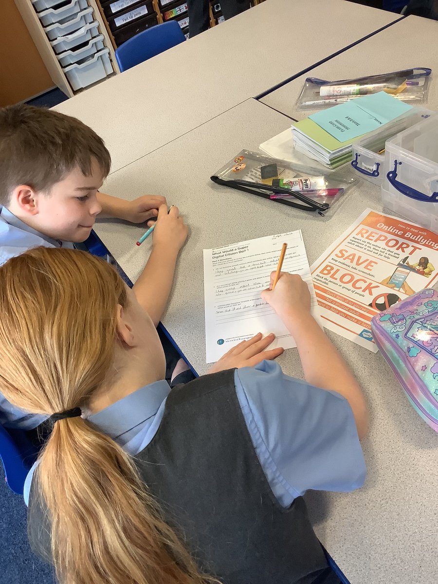 OSJ_Y5's tweet photo. This week in Y5, we learned all about being super digital citizens and what we can do when we see online bullying. https://t.co/R4SLcl1BkA