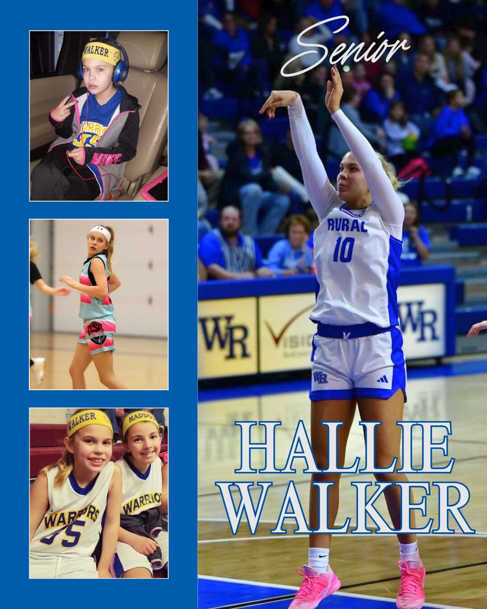 LadyBluesBB's tweet photo. Tonight, we recognize and celebrate our 2026 senior class. Our first senior: Hallie Walker

Hallie is a great leader, tenacious rebounder, and has always been a great teammate. Her competitiveness has been a great example for younger players! https://t.co/04a8r5bT8U