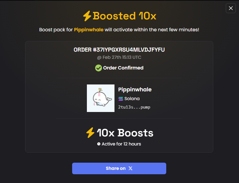Pippinwhale's tweet photo. 10x boost added https://t.co/AweoS7i48G