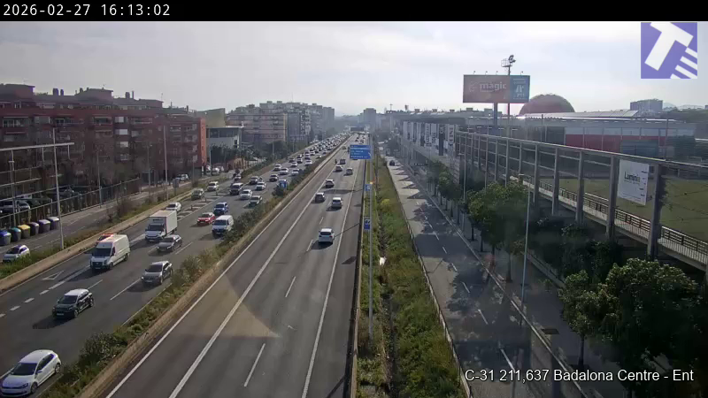 transit's tweet image. 🟠 #Trànsit lent a la C-31 a Badalona en sentit Mataró a causa d'un #accident