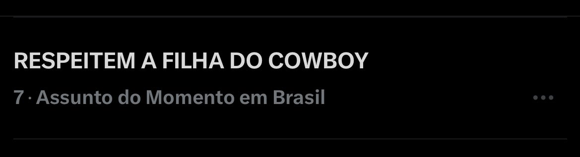 CONTINUEM! #BBB26

RESPEITEM A FILHA DO COWBOY
