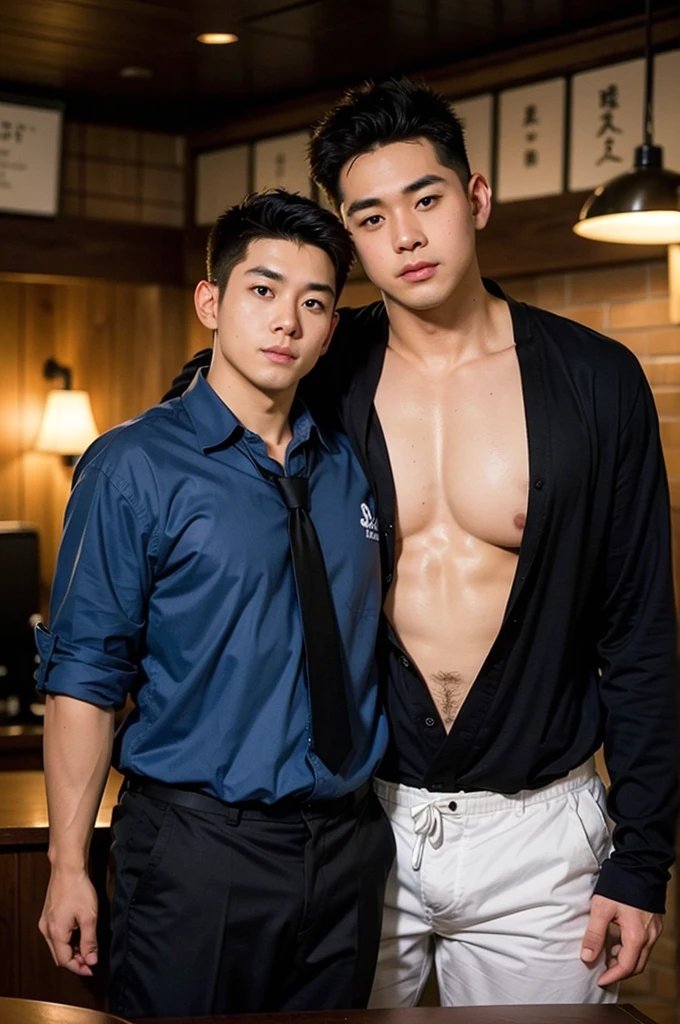 yoshissn's tweet image. #ペア #筋肉 #AI男子 #AI彼氏 #ゲイ #muscle #AIboy #aiboyfriend #gay
