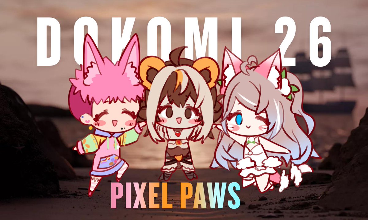 𝐀𝐇𝐎𝐎𝐎𝐘𝐘𝐘 🧡 𝐖𝐢𝐜𝐡𝐭𝐢𝐠𝐞 𝐀𝐧𝐤ü𝐧𝐝𝐢𝐠𝐮𝐧𝐠

Dieses Jahr haben Mörli, Lif und ich gemeinsam den Dokomi Stand namens 

•• 𝐏𝐈𝐗𝐄𝐋 𝐏𝐀𝐖𝐒 •• 

in der 𝘊𝘳𝘦𝘢𝘵𝘰𝘳 𝘈𝘳𝘦𝘢. Wir freuen uns sehr darauf euch an unserem Stand zu sehen (●ˇ∀ˇ●)

🎨shan0732