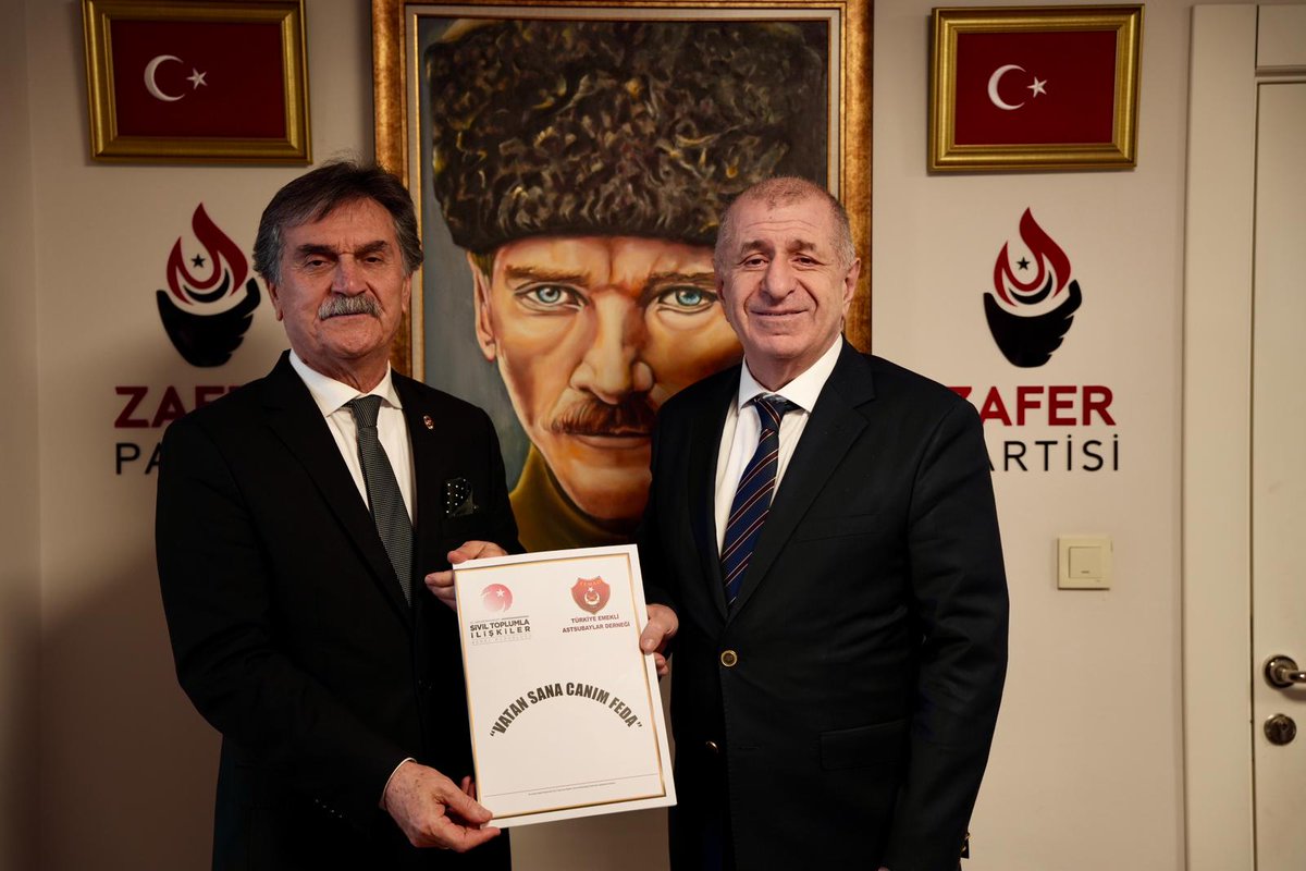 26 Şubat 2026 tarihinde  Zafer Partisi Genel Başkanı Prof.Dr. Ümit ÖZDAĞ'ı ziyaret ettik .
 
 Güncel konularla ilgili karşılıklı fikir alışverişinde bulunduk.

Kendilerine her zaman Emekli Astsubayların sesi oldukları için teşekkür ederiz. 

<a href="/zaferpartisi/">Zafer Partisi</a> 
<a href="/umitozdag/">Ümit Özdağ</a>