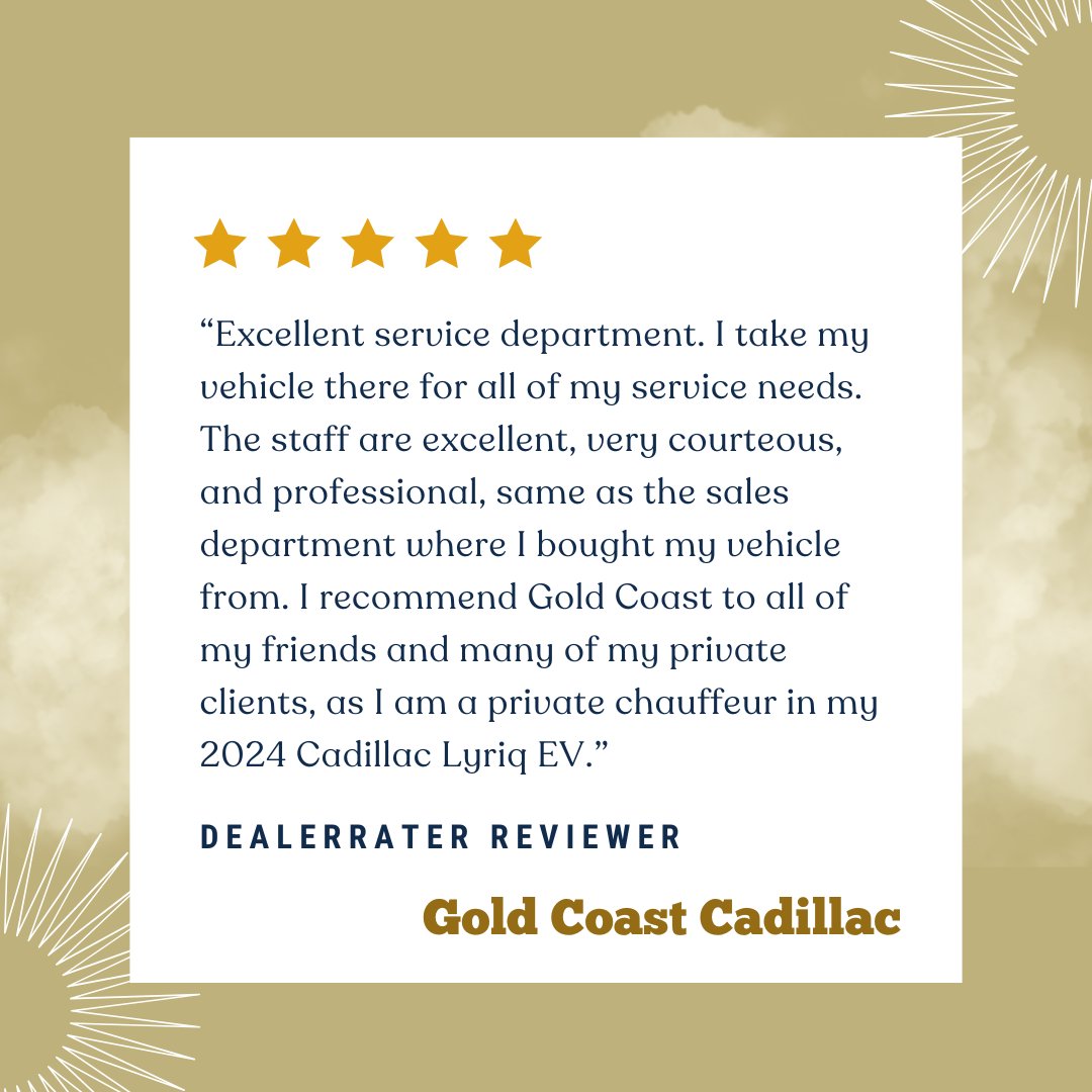 GoldCoastCaddy's tweet photo. Thank you for your excellent review and recommendation. We truly appreciate you recommending Gold Coast to your friends and private clients, and we look forward to continuing to provide you with courteous and professional service. https://t.co/lUx6BQoIy3