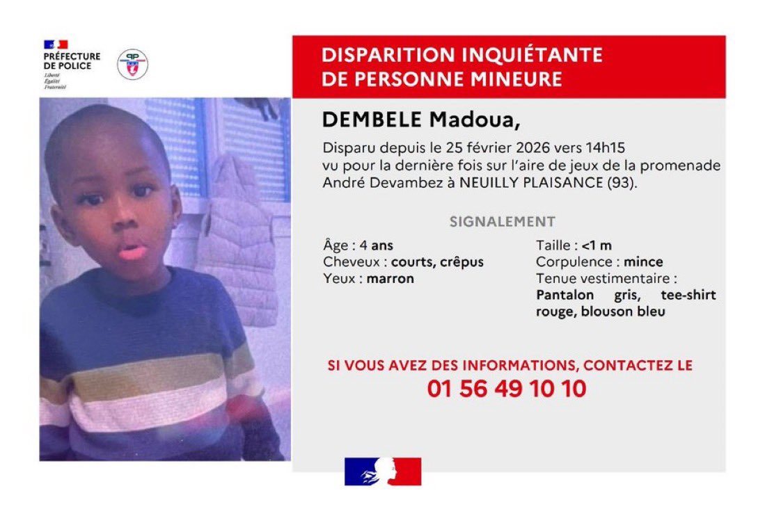 3jours ! 

3JOURS QUE MADOUA a disparu..
Continuez à partager svp !