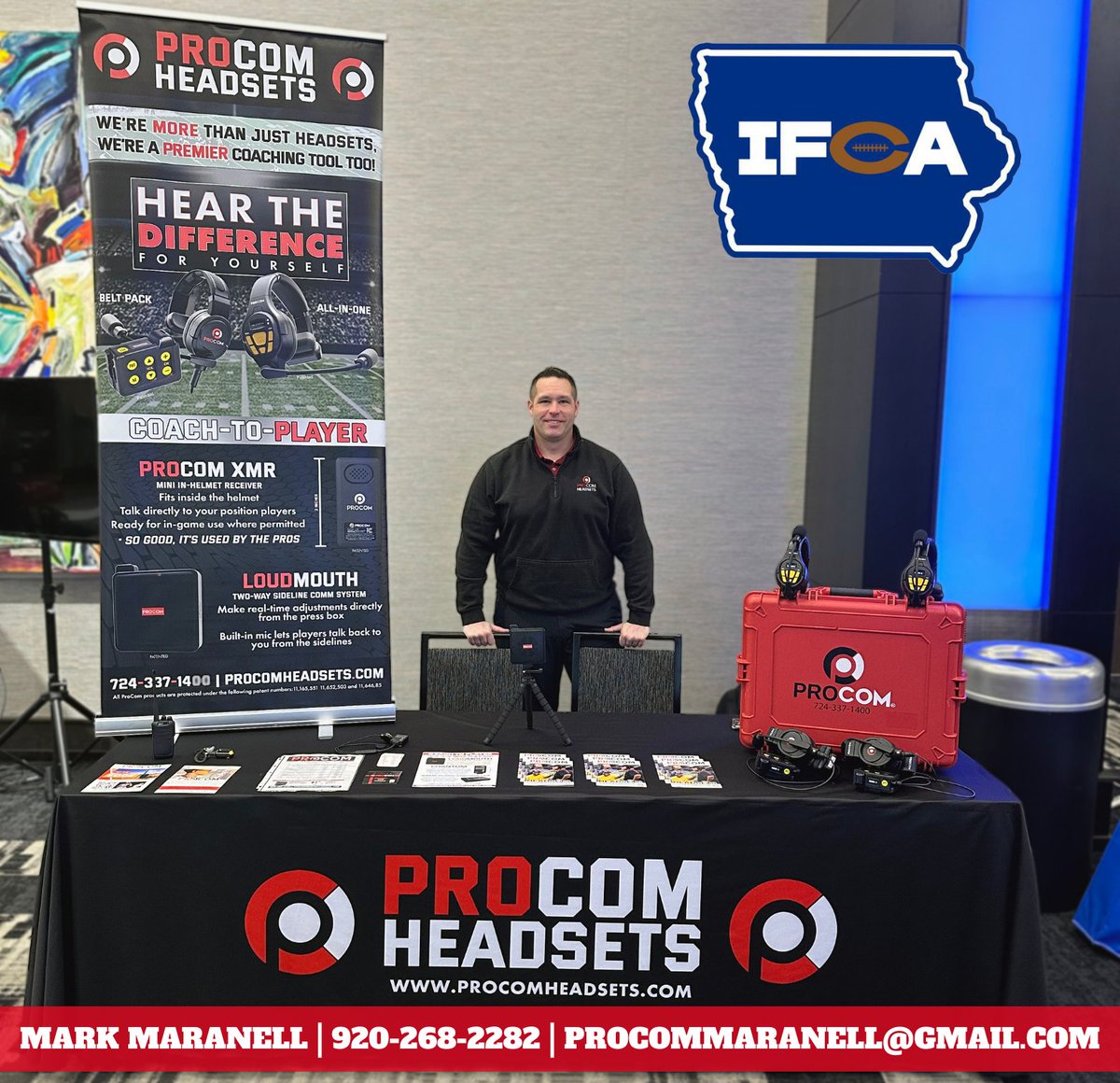 ProComHeadsets's tweet photo. 👀 At the @IFBCA Clinic?

Swing by the #ProCom table and catch a live demo from @CoachMaranell. Built for coaches who expect their gear to work when it matters most.

#SidelineCommunication #CommunicateLikeAPro https://t.co/5C42HI1XAc