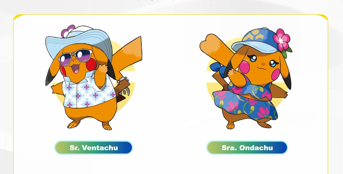 O NOME DOS PIKACHU EM PORTGUÊS 🇧🇷😭

- Sr. Ventachu
- Sra. Ondachu