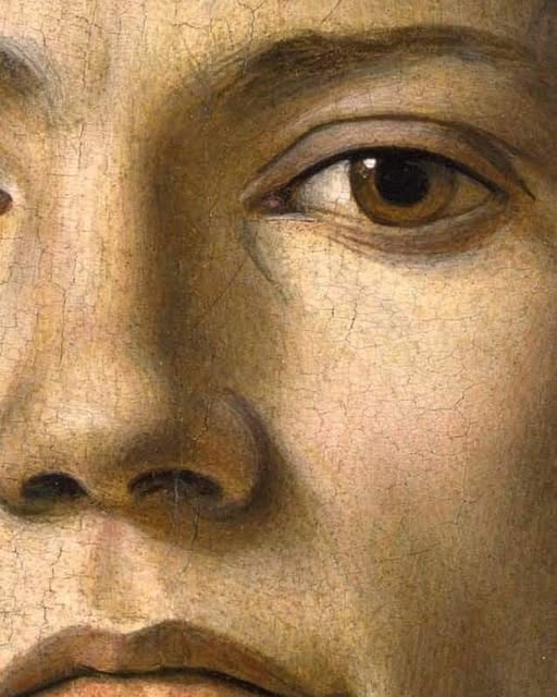 You can almost see his life and soul. 💫

 Sandro Botticelli (1445 - 1510), Portrait of a young man, detail.