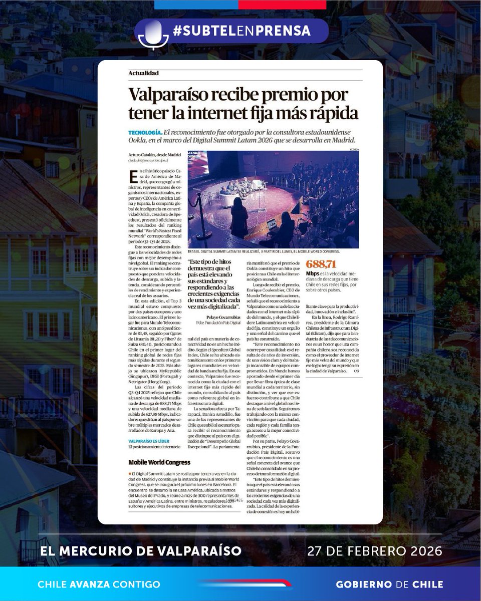 Subsecretaría de Telecomunicaciones tweet media