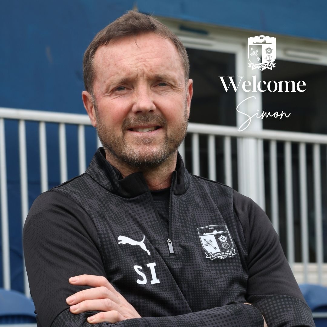 BarrowAFC's tweet photo. Barrow AFC are delighted to announce the appointments of Simon Ireland and Ali Uzunhasanoglu as new Assistant Head Coach and Goalkeeper Coach respectively.

Welcome to the Barrow, Simon and Ali 💙

#WeAreBarrow