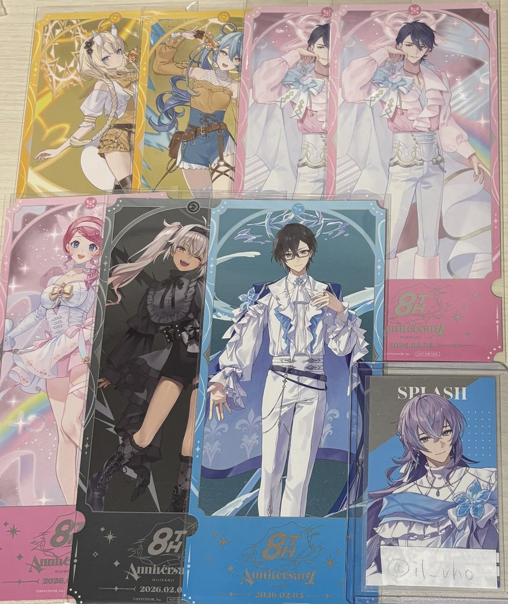 交換 譲渡 】にじさんじ 8th anniversary with cake ! メタルカード