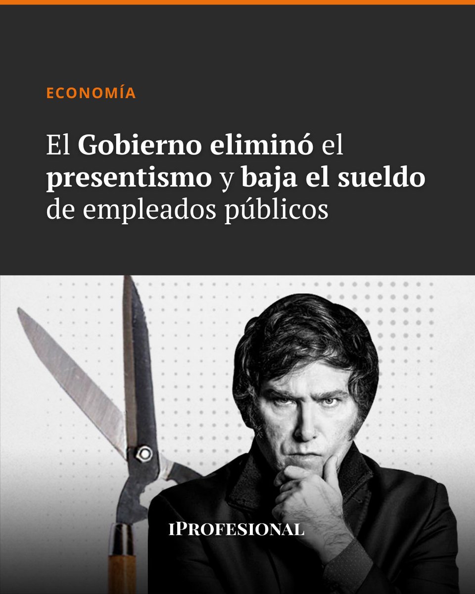 📉 El Gobierno eliminó el presentismo en el sector público: baja el sueldo de empleados estatales en el marco de un plan de ajuste.

🔗 Leé la nota 👉🏻 mrf.lu/Ssm1

#Presentismo #EmpleoPúblico #Argentina