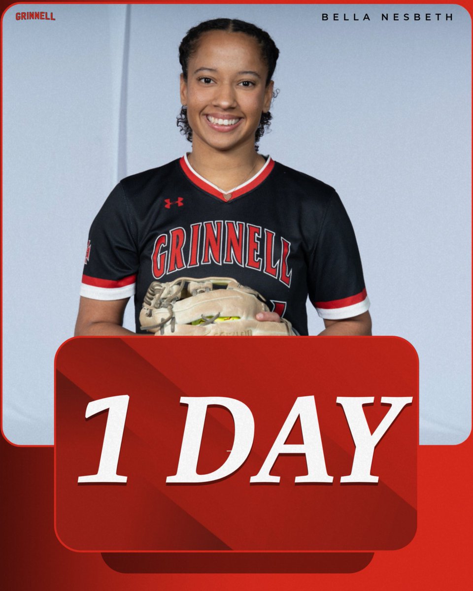 Grinnell_SB's tweet photo. Tomorrow we take the field for the first time in 2026!! Today, we introduce Bella Nesbeth, a senior outfielder from Morrisville, NC. Bella is an Independent major in International Affairs. https://t.co/zeVoMu50IP