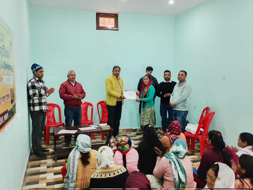 REAPChamoli's tweet photo. विकासखण्ड नारायणबगड़ में ग्रामोत्थान (रीप) चमोली द्वारा 25 से 27 फरवरी 2026 तक तीन दिवसीय व्यवसाय प्रबंधन एवं विपणन प्रशिक्षण सफलतापूर्वक आयोजित किया गया। https://t.co/eOXaeGI2LS