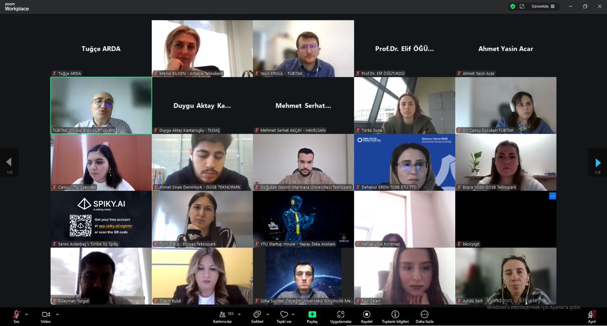 Antalya Teknokent olarak, @Tubitak tarafından düzenlenen BiGG