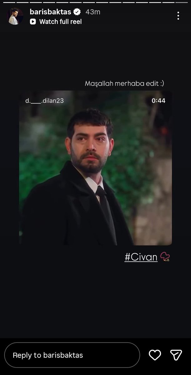 من ستوري باريش على انستاجرام 

#BarışBaktaş