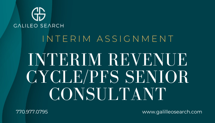Galileo_Search's tweet photo. Interim Revenue Cycle/PFS Senior Consultant | Hospital System | Onsite -Southeastern US

#revenuecycle #healthcarejobs
 https://t.co/dagklgUF3L https://t.co/NlLsaJ3CUn
