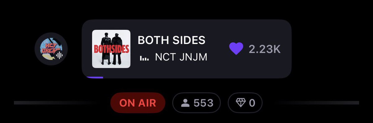 ꒰ 📢 ꒱ — #สตรีมเพื่อเจโน่แจมิน 🎧✮˚.⋆ 

วันนี้เป็นการเก็บยอดวันที่ 5 ขอเชิญชวนเอนเจน นาดุ๋ง มาจุ่มแอคที่ห้องดรีมทิป เพื่อพา BOTH SIDES ทยานขึ้นไป 7 แสนกันค่ะ ! ♬⋆.˚ 

ยังเหลือเวลาทั้งคืน ใครมีห้องดรีมทิปมารวมตัวกันตอนนี้ด่วนเลยค่า.ᐟ.ᐟ มาเอายอดพีคให้เจโน่แจมินกัน ♡>ᴗ<♡