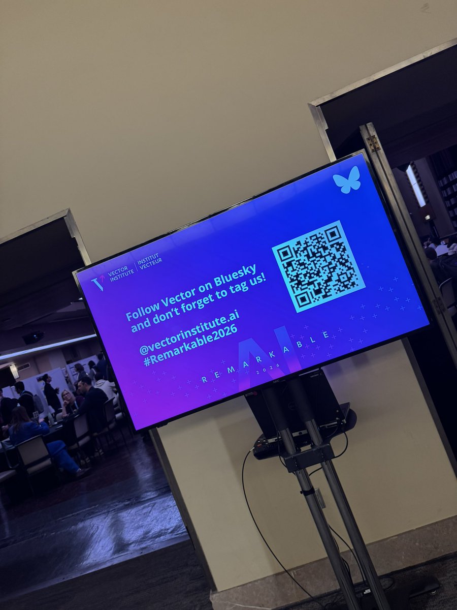 ayogenth's tweet photo. Attended @VectorInst’s Remarkable 2026 on Feb 20th 🔥

Two days of cutting edge AI research, industry applications and workshop sessions with breakout discussions 

Thread 🧵 👇🏽

#Remarkable2026 #AgenticAI #AICanada #LLMs https://t.co/Q4752QKWf7