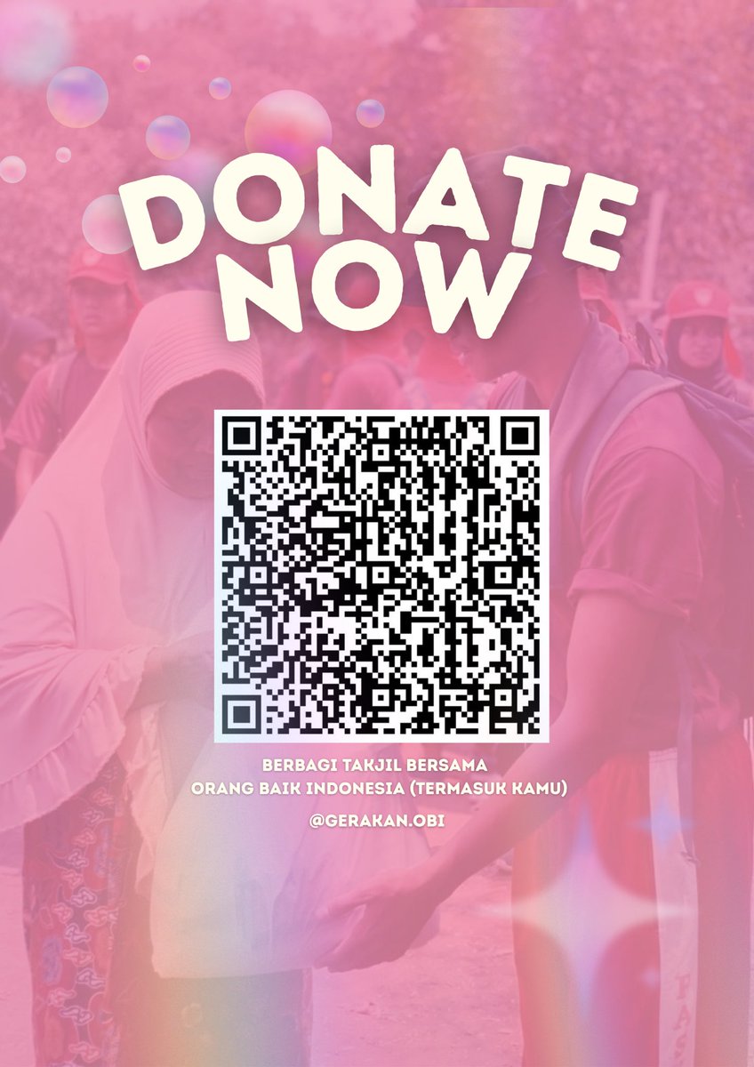 kaylamlia's tweet photo. Ramadan ini kami memilih untuk berbagi π€
Open Donation Takjil
π Bogor | 14 Maret 2026
Sekecil apa pun kontribusinya sangat berarti.
Info & transparansi donasi di instagram @gerakan.obi β¨
#RamadanBerbagi #DonasiTakjil #GerakanBaik #BogorBerbagi #Sedekah #KebaikanMenular https://t.co/Ba5W99mlnX