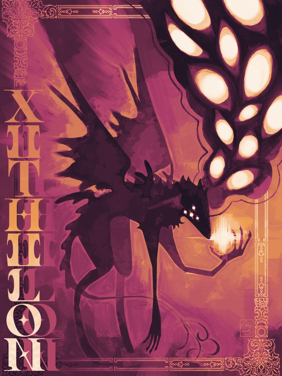 aemrysius's tweet photo. Art of my Great Old One oc [my D&amp;D warlock's patron]!! I'll get around to drawing it in actual detail eventually, the full version's gonna be terrifying- 💔🥀

#eldritchoc #godoc #greatoldoneoc #crowthingidk https://t.co/W4n0bIwWPw