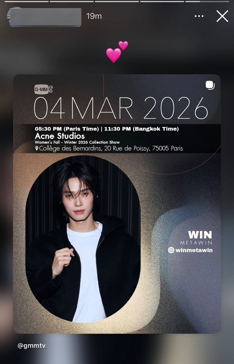 IamMoon7's tweet image. #LRT Win's been wearing their clothes &amp;amp; products since forever. He genuinely loves the brand! So to see him being invited to their show feels authentic. TQ #AcneStudios! 🙏🏻
Also, Win is finally going to PFW! Hopefully he'll meet some new friends. 🥰
#winmetawin #วินเมธวิน