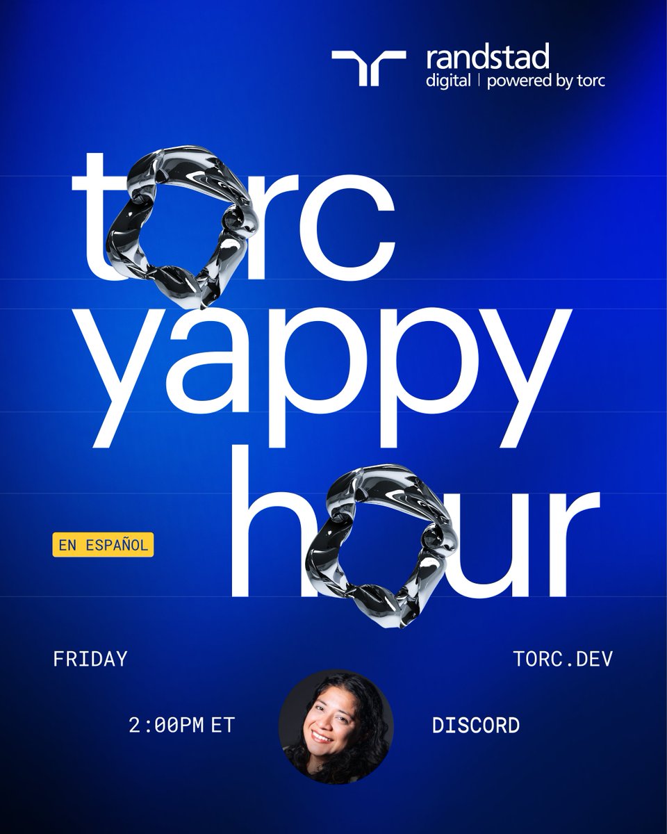 torcdotdev's tweet photo. your manager doesn't need to know about this call.
Yappy Hour is our weekly Friday hang, no slides, no agenda, no one asking if you've updated your Jira tickets.
just developers talking like actual humans.
🕐 1:30 PM ET — English with Jason
🕑 2:00 PM ET — en Español con Ximena
→ https://t.co/hclKeYVVub