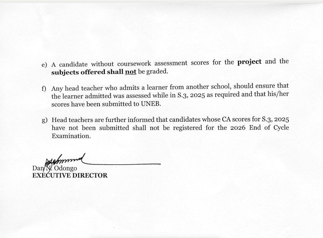 Uganda National Examinations Board tweet media