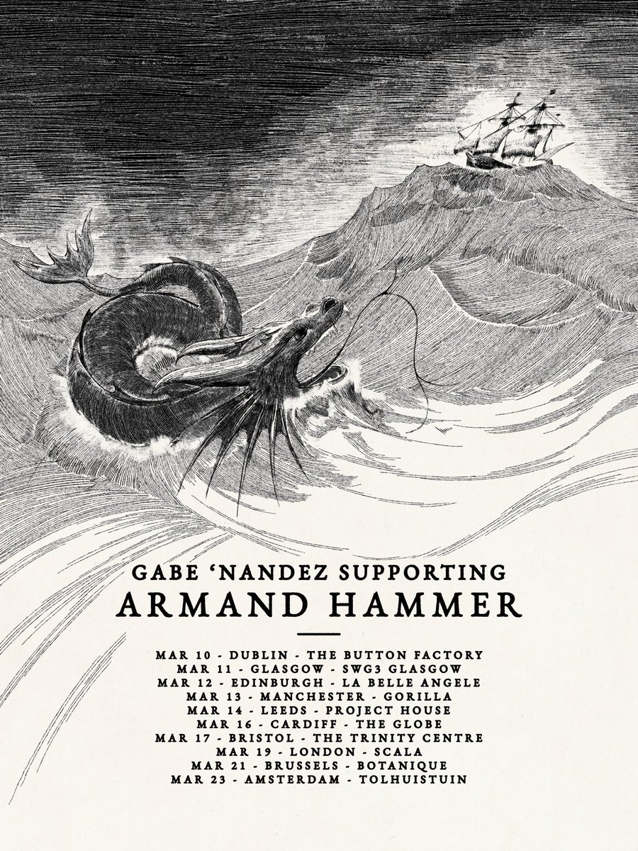 GabeNandez's tweet photo. I will be joining @ArmandHammerNYC in the UK/EU on the Mercy tour in March
Tickets: 
https://t.co/XwHoNFKrNO https://t.co/PGSbIYCY0b