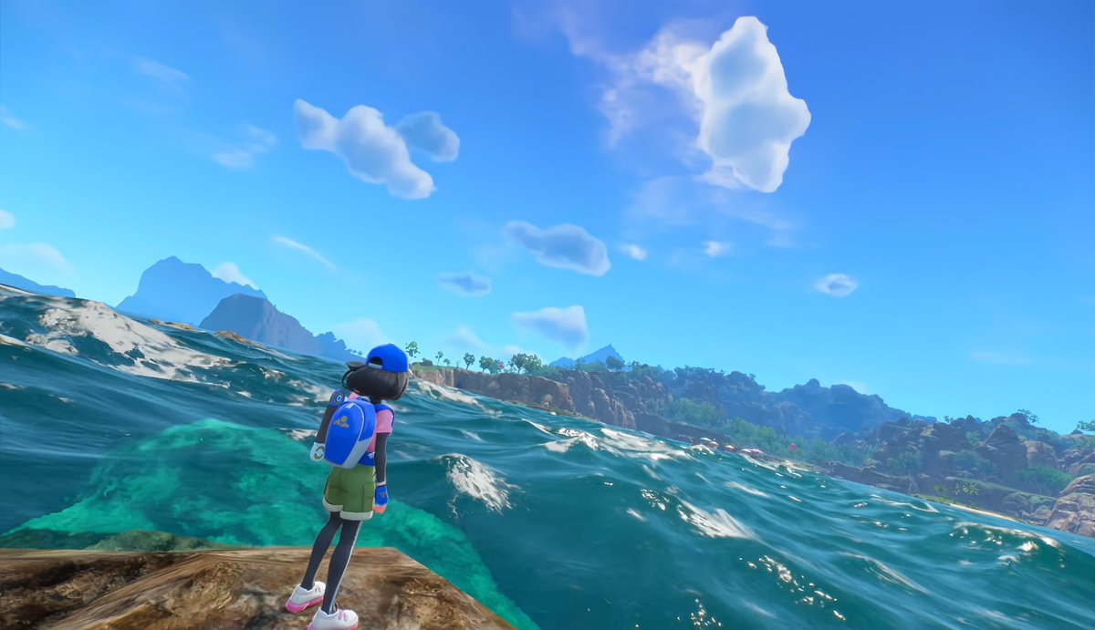 Fubukiis's tweet photo. ポケモン新作、海が綺麗すぎる https://t.co/GPoxjbahAD