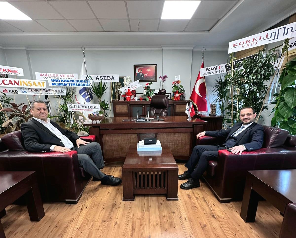 Konya Büyükşehir Belediyesi Etüt Proje Şube Müdürü, 19. Dönem Genel Merkez Delegemiz Muammer Balcı'ya nazik ziyaretleri için teşekkür ederiz.