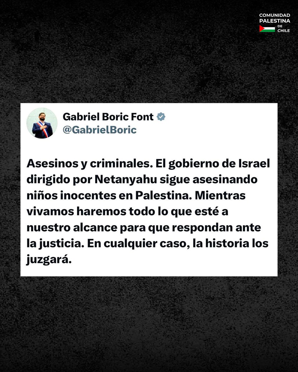 Comunidad Palestina de Chile tweet media