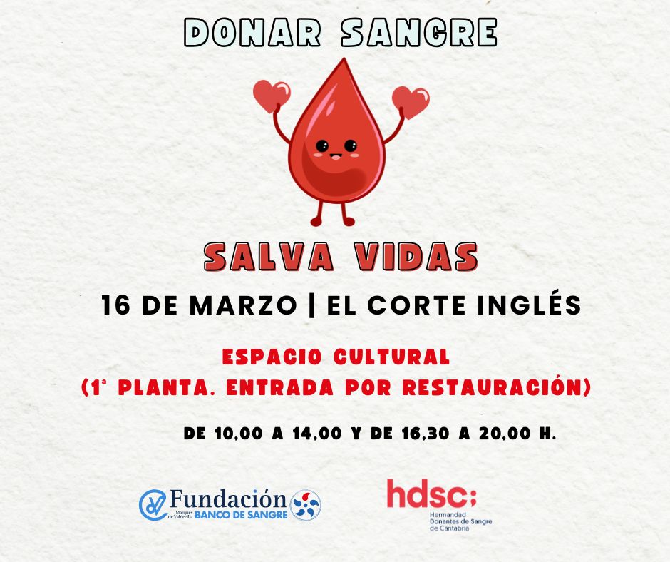 BSCANTABRIA's tweet photo. Comenzamos la semana en 📍El CORTE INGLÉS

Entre donaciones de #sangre, existe la posibilidad de seguir ayudando, si acudes a donar #plasma, contribuyendo a la elaboración de #tratamientos esenciales y al soporte de #pacientes que dependen de #hemoderivados. https://t.co/VpBo210BoO