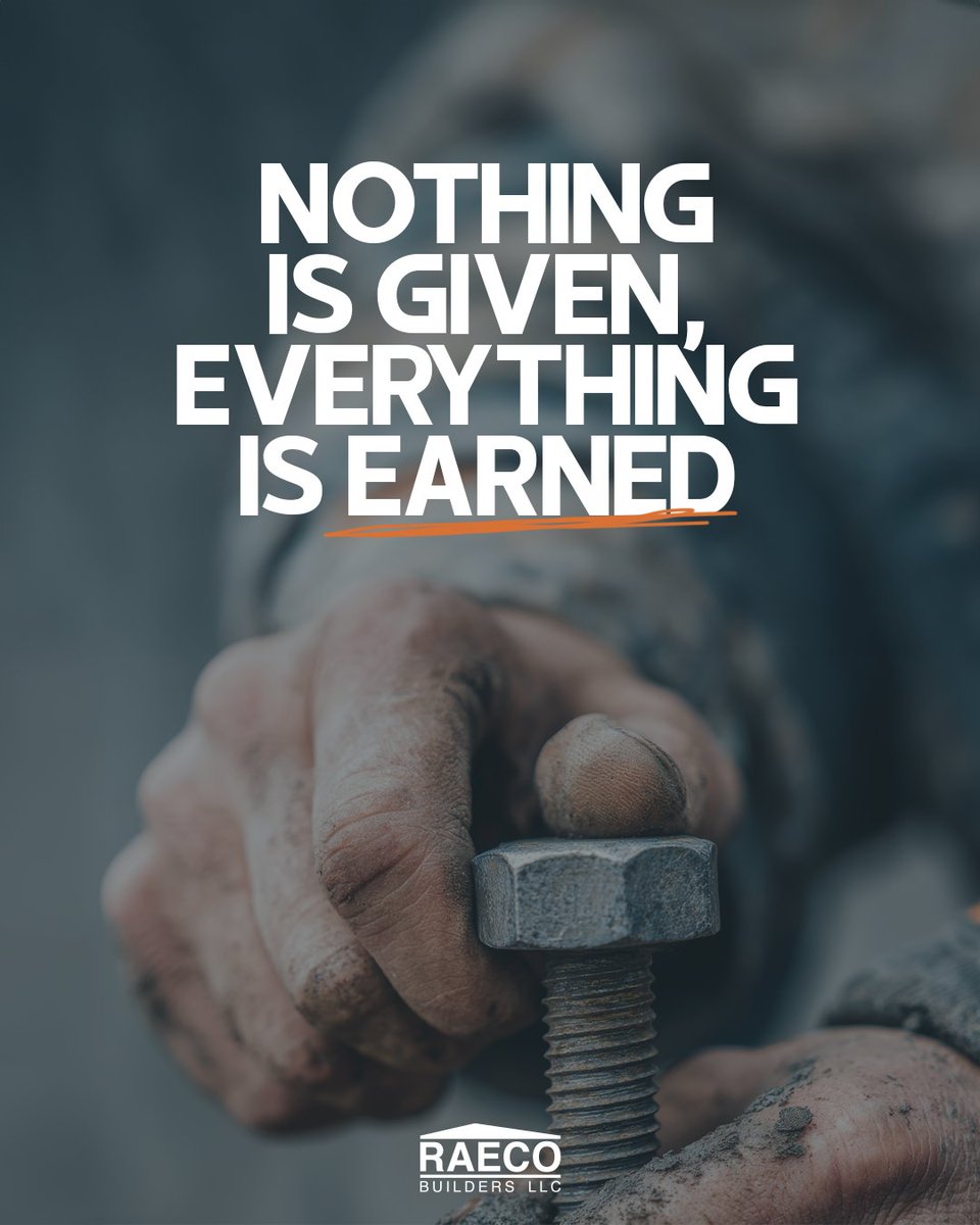 BuildersRaeco's tweet photo. There's an unspoken rule: nothing is given, and everything is earned. That’s why you need a partner who understands your dreams and what’s at stake. Someone who commits, grinds and stays until the job is done right.
Raeco Builders. https://t.co/OXVjJlJYDb