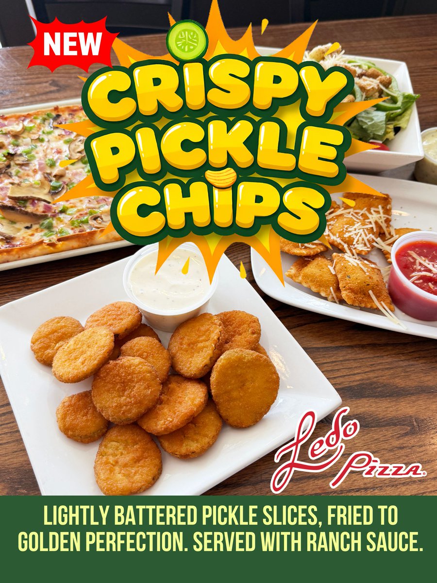 🚨 Enter our $100 Ledo Pizza Gift Card GIVEAWAY - SHARE and COMMENT on this post by TONIGHT at 9:59PM EDT (February 27th, 2026) and be entered to win a $100 Ledo Pizza Promotional Gift Card. One winner will be chosen! Please BE AWARE of spam comments. Good Luck!

New Crispy