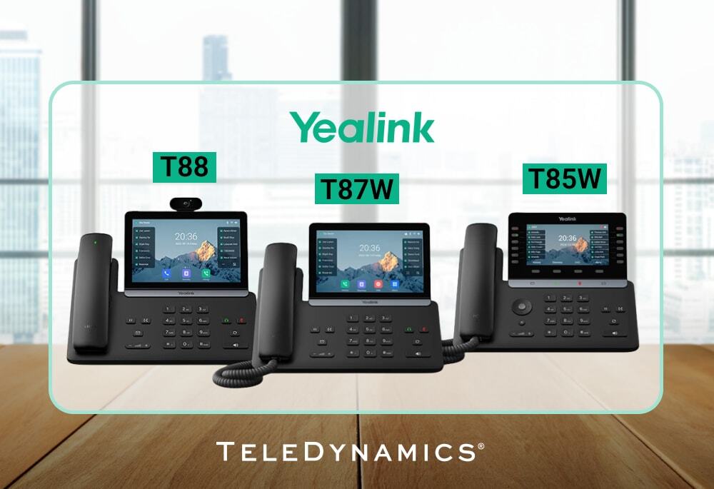 TeleDynamics_TX's tweet image. Business comms are evolving – and desk phones need to keep up.

@YealinkNews' T8 Series delivers a smarter generation of IP phones focused on intelligence, ergonomics, and user experience.

Learn more: hubs.li/Q044NJTM0

#IPphones #UC #UnifiedCommunications #VoIP
