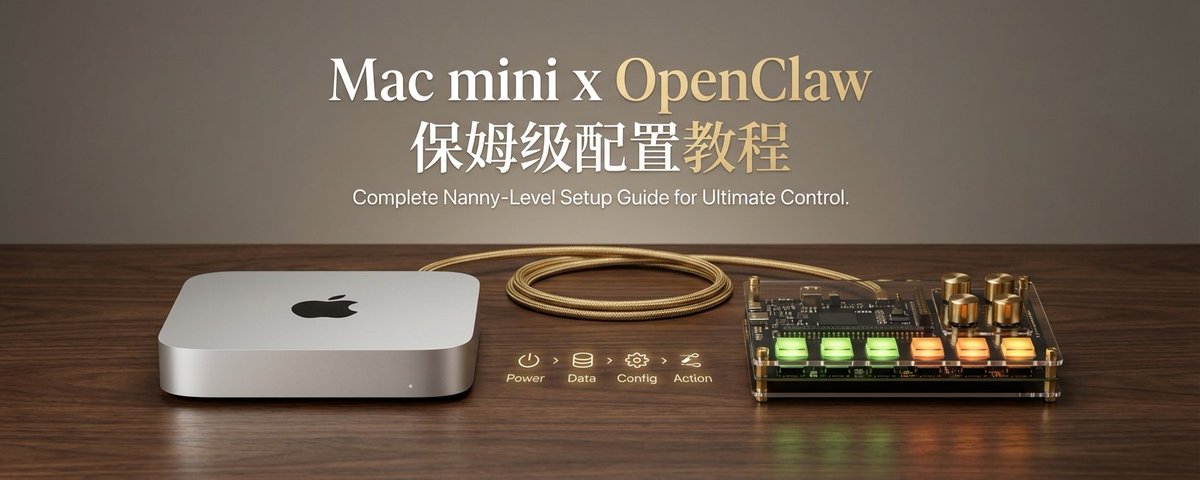 Macmini x OpenClaw 保姆级配置教程(全网最简单)