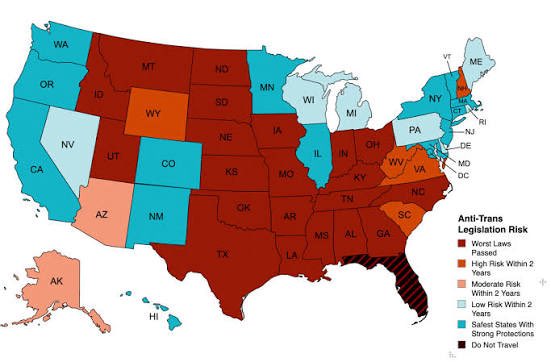 Is saying that trans people should be trying to move to more trans friendly states fear mongering??? Like I genuinely think if you’re in the US, the state you live in directly affects your quality of life. Am I insane for this?? Please tell me if I should die