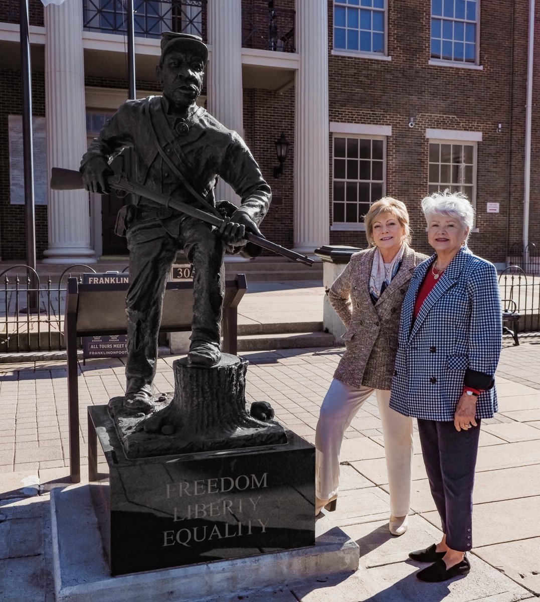 LineageBank's tweet photo. As Black History Month ends, we’re reflecting on the stories and symbols that keep African American history alive in Franklin. The Fuller Story and the March to Freedom statue honor more than 300 local men who enlisted to fight for their freedom. https://t.co/JfDdgxi417