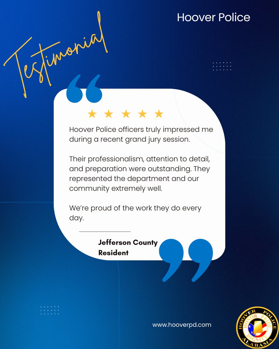 Hoover Police Dept tweet media